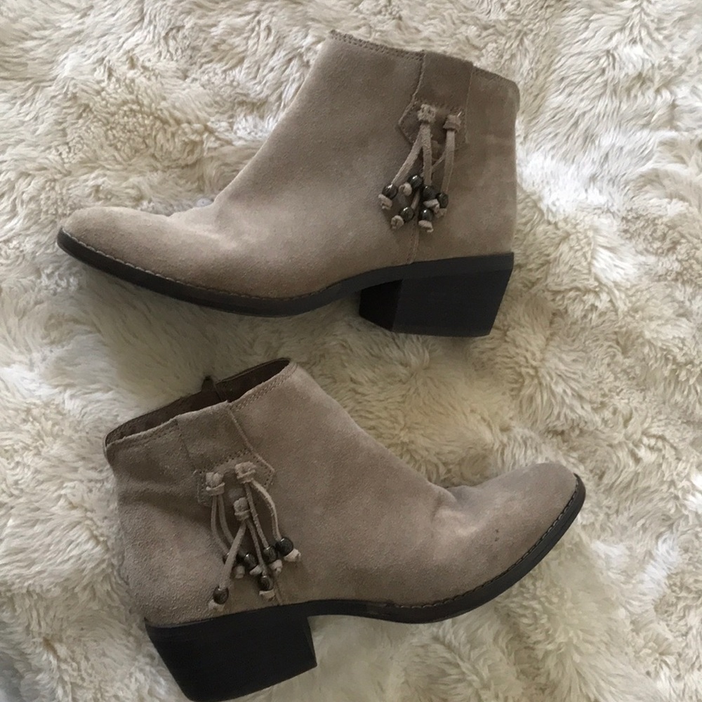 Tan booties
